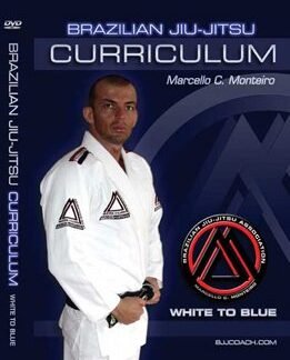 Jiu-Jitsu Curriculum White to Blue Belt  4 DVD Set Com Marcello Monteiro