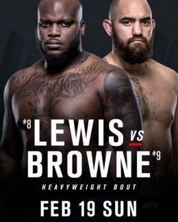 UFC Fight Night 105 Lewis VS Browne DVD