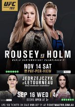 UFC 193 Rousey Vs Holm